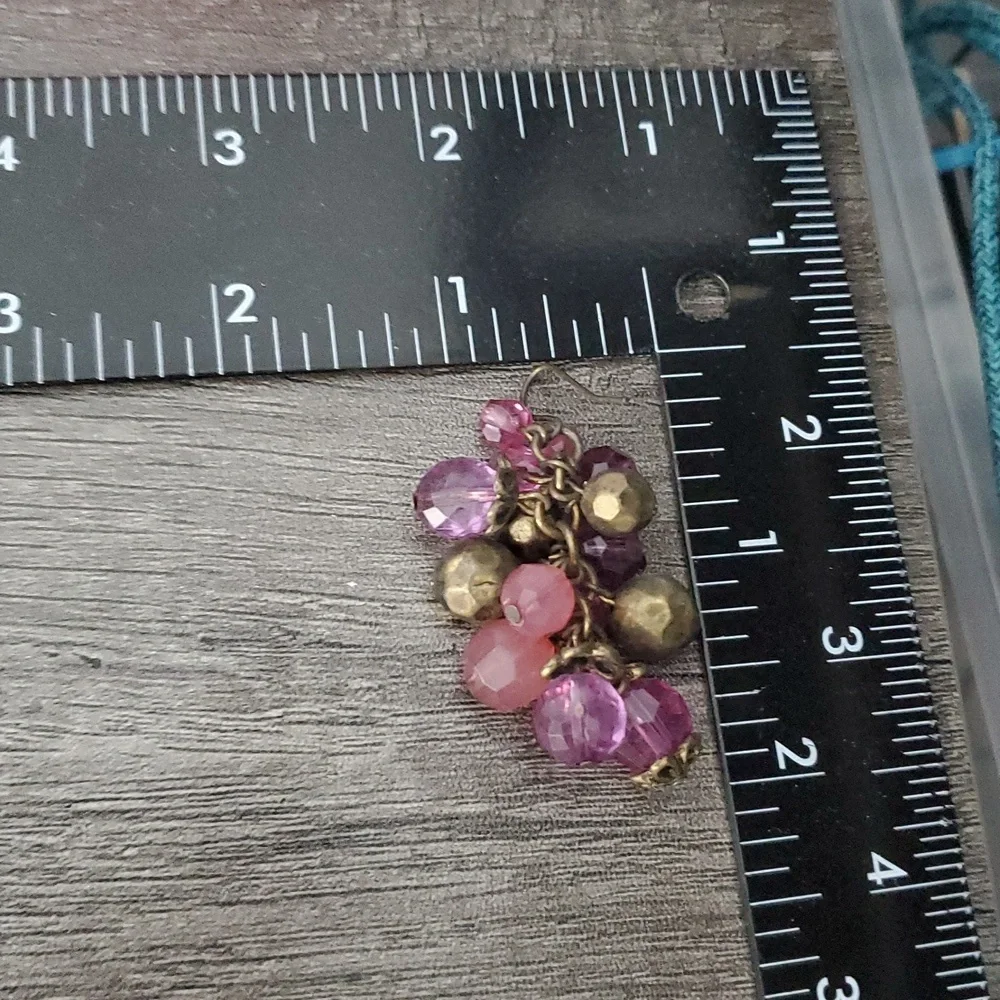 Orchard Grape‎ Beaded Facet Earrimgs E1006